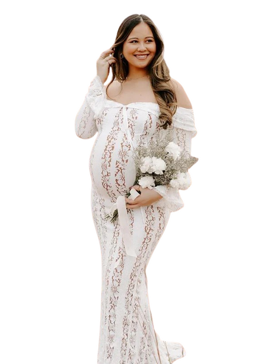 Robe en dentelle SIRENE DOREE