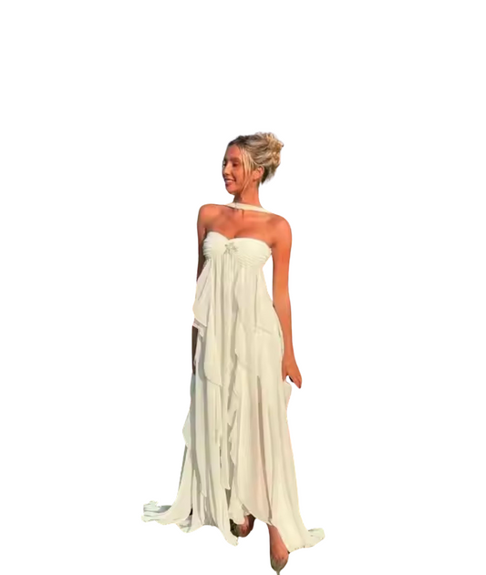 Robe à volants PETALES DE FLEURS