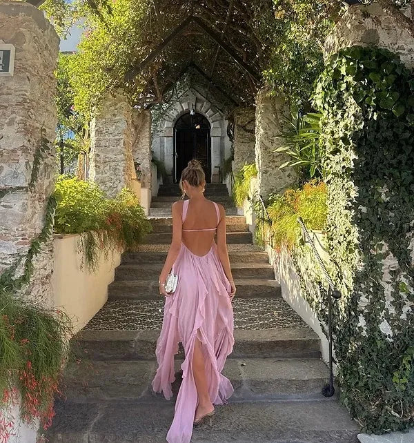 Robe à volants PETALES DE FLEUR